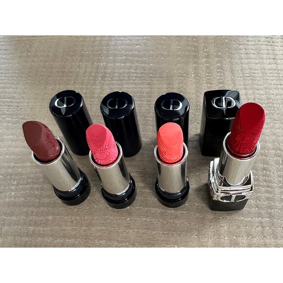 DIOR Rouge Minaudière Clutch with Lipsticks Set *New but No Box* - Picture 12 of 13